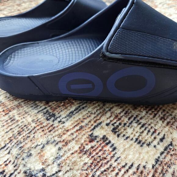 OOFOS Mens Ooahh Blue Slides Size 12 main image 7
